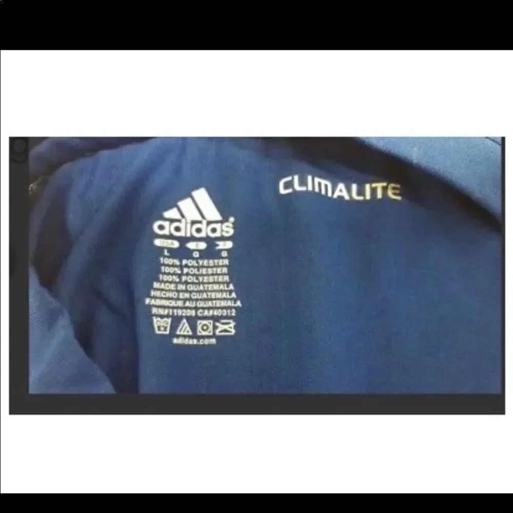 2 Autographs ADIDAS NBA BASKETBALL MEN'S T SHIRT CLIMALITE L